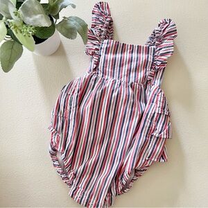 Janie and Jack striped ruffle romper